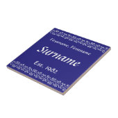 Familienaam Tegel - Victoriaans Tegeltje (Zijkant)