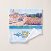 Familienaam Tempelberg Jeruzalem Bad Handdoek (Wasdoekje)