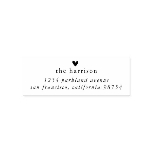 Familienaam & Terugkeeradres Zelfinkkend stempel (Design)