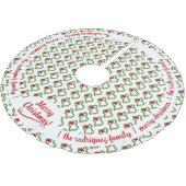 Familienaam Texas Kerstmis met Red Bow Kerstboom Rok (Gekanteld)