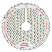 Familienaam Texas Kerstmis met Red Bow Kerstboom Rok (Voorkant)