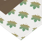 Familienaam Thanksgiving Herfst Maple Leaf Pattern Korte Tafelloper (Hoek)