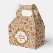 Familienaam Thanksgiving Herfstbladeren Bedankdoosjes (Voorkant Zijde)