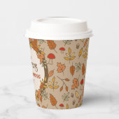 Familienaam Thanksgiving Herfstbladeren Papieren Bekers (Links)