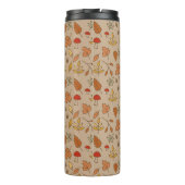 Familienaam Thanksgiving Herfstbladeren Thermosbeker (Achterkant)