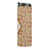 Familienaam Thanksgiving Herfstbladeren Thermosbeker (Geroteerd rechts)