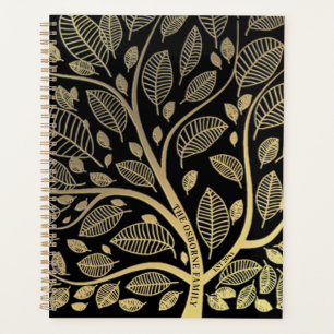 Familienaam Tree Gold Genealogie Planner