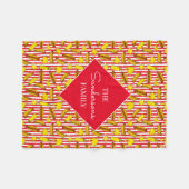 Familienaam TV-Kamer Thuis Bioscoop Patroon Fleece Deken (Voorkant (Horizontaal))