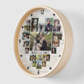 Familienaam van de Foto Collage in Hart 20 PICS Lt (Hoek)