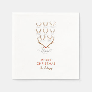 Familienaam van de Kerstman met de naam Kerstmis Servet