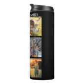 Familienaam van de moderne zwarte familiefoto coll thermosbeker (Geroteerd rechts)