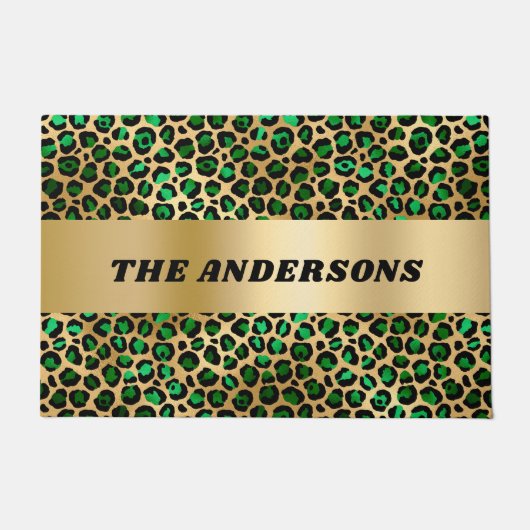 Familienaam van het groene goudblad deurmat (Voorkant)
