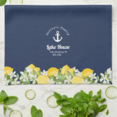 Familienaam van het moderne Lemon Lake House Theedoek (Gevouwen)