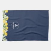 Familienaam van het moderne Lemon Lake House Theedoek (Horizontaal)