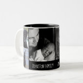 Familienaam Vastgesteld Datum Zes Foto Mok (Voorkant links)