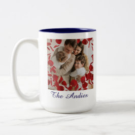 Familienaam Verenigde Fotomok Tweekleurige Koffiemok