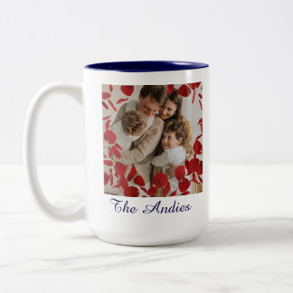 Familienaam Verenigde Fotomok Tweekleurige Koffiemok