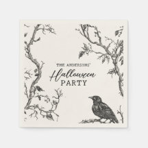 Familienaam Vintage Gotische Halloween-feest
