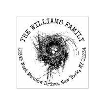 Familienaam Vogels Nest met Eieren Natuur Custom