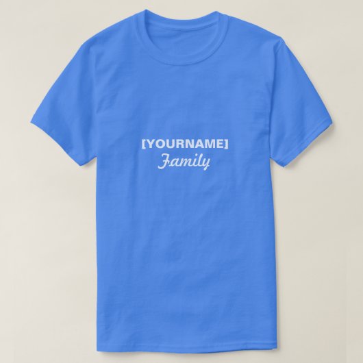 Familienaam voor de vakbond of het evenement t-shirt (Design voorkant)