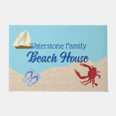 Familienaam Water en Zand Beach House Deurmat