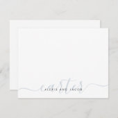 Familienaam Weddenschap Lichte Zilver Grijze Manus Notitiekaartje (Voorkant / Achterkant)