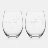 Familienaam Wijnglas Zonder Voet (Achterkant)