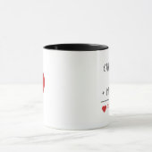 Familienaam Wiskunde Love for Family of Three Mok (Midden)