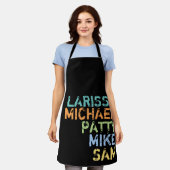 familienamen ( moeder , vader en zonen ) zwart schort (Gedragen)