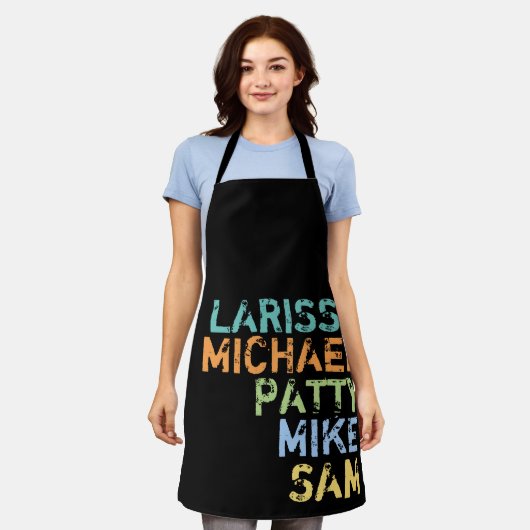 familienamen ( moeder , vader en zonen ) zwart schort (Gedragen)