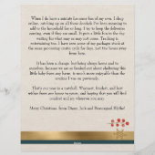 Familienieuws Kerstmis - Persoonlijke briefhoofd (Achterkant)