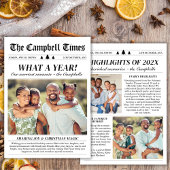 Familienieuwsbrief Kerstfoto Jaaroverzicht Feestdagenkaart