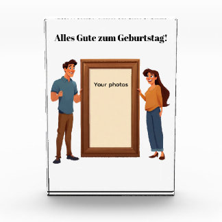 Familienrahmen – Mama & Papa halten dein Bild Fotoblokken