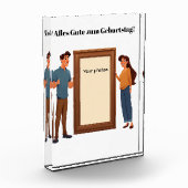 Familienrahmen – Mama & Papa halten dein Bild Fotoblokken (Links)