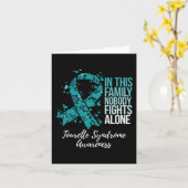 Familieondersteuning Blauwgroen lint-tourettesyndr Kaart (Gele Bloem)