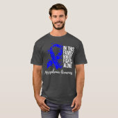Familieondersteuning Blue Ribbon Misophonia Awaren T-shirt (Voorkant volledig)
