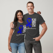 Familieondersteuning Blue Ribbon Misophonia Awaren T-shirt (Unisex)