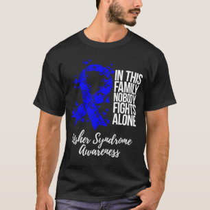 Familieondersteuning Usher Syndrome Bewustheid T-shirt