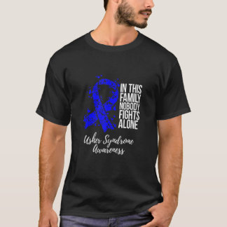 Familieondersteuning Usher Syndrome Bewustheid T-shirt