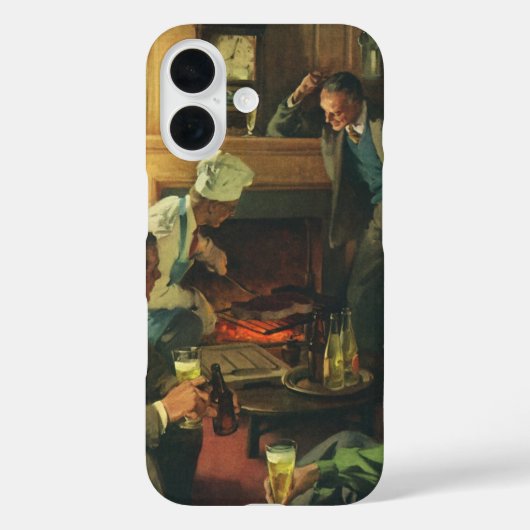  Familiepartij, Koekende steaks Drink bier Case-Mate iPhone Case (Achterkant)
