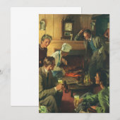 Familiepartij, Koekende steaks Drink bier Kaart (Voorkant / Achterkant)