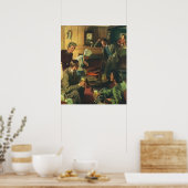  Familiepartij, Koekende steaks Drink bier Poster (Keuken)