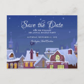 Familiepartij Save the Date Winter Aankondigingskaart (Voorkant)