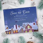 Familiepartij Save the Date Winter Aankondigingskaart