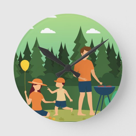 FAMILIEPICKNICK RONDE KLOK (Voorkant)