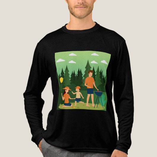 FAMILIEPICKNICK Tri-Blend SHIRT (Voorkant volledig)