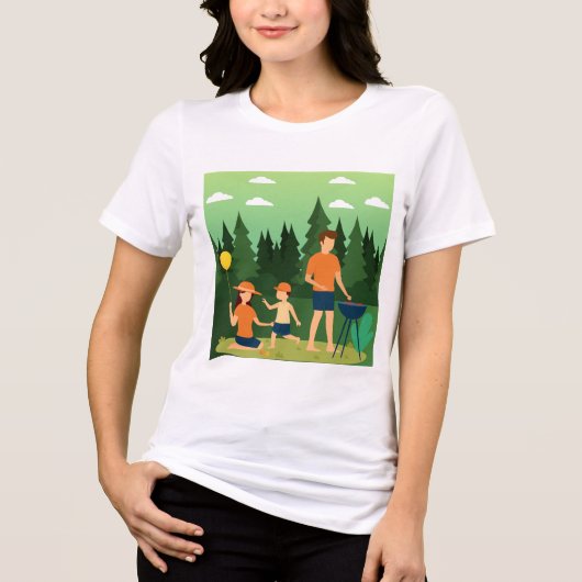 FAMILIEPICKNICK Tri-Blend SHIRT (Voorkant)
