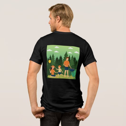 FAMILIEPICKNICK Tri-Blend SHIRT (Achterkant volledig)