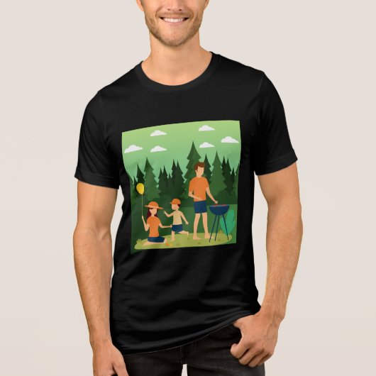 FAMILIEPICKNICK Tri-Blend SHIRT (Voorkant)