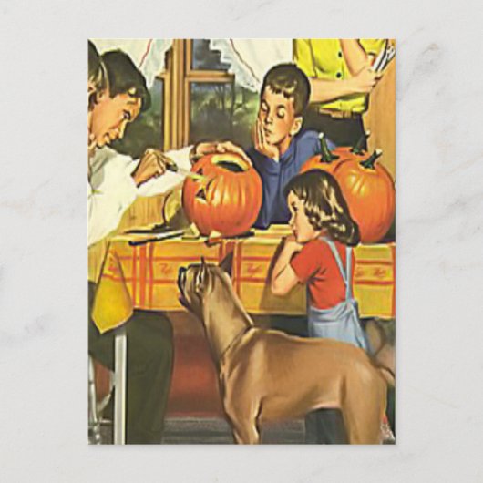 Familieplezier in Halloween Briefkaart (Voorkant)